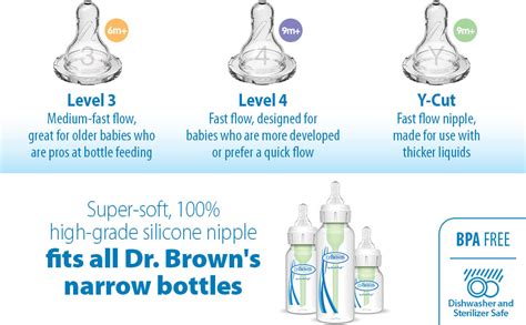 dr brown's slow flow|dr browns nipple flow rate.